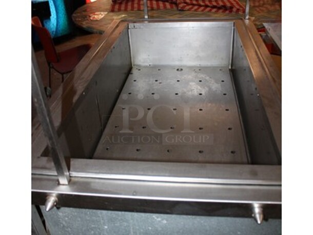 Stainless Steel Commercial Hot/Cold Serving Station on Casters! 45x27x58 - Image 5 of 6