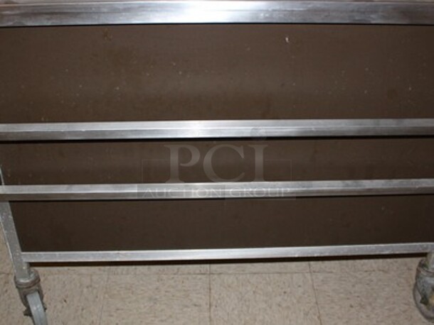 Stainless Steel Commercial Hot/Cold Serving Station on Casters! 45x27x58 - Image 6 of 6