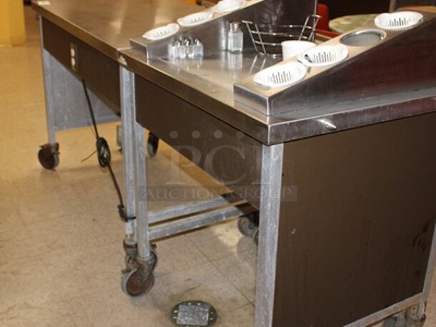 Stainless Steel Commercial Flatware Cart and Contents! 79x38.5x36 - Image 4 of 6