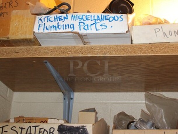 ALL ONE MONEY! Contents in Closet! Lot Includes Plumbing Parts, Ice Maker Parts, Knobs, Motors, Walk In Parts, Fire Alarm Parts, and Much More! BUYER MUST REMOVE! Winning Bidder Can Take What They Want From Lot! - Image 2 of 7