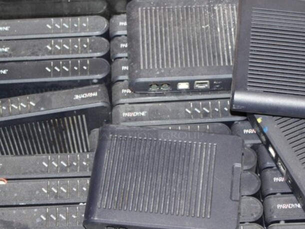 ALL ONE MONEY! Metal Shelving Unit With Paradyne Modems, Brand New Phones, Various Cables, AlertMaster Am-6000 Alarm Clocks, and More! Winning Bidder Can Take What They Want From Lot! - Image 2 of 8