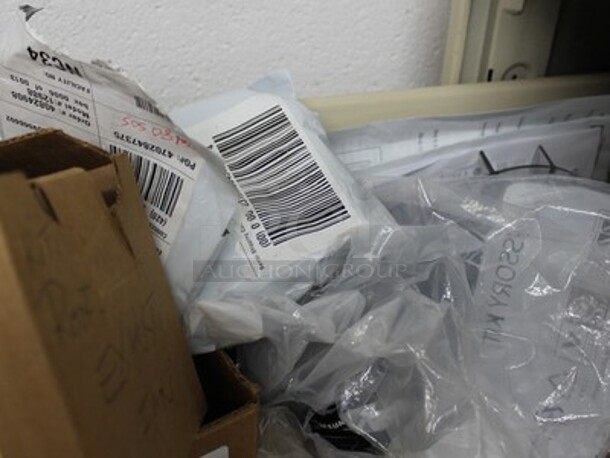 Filing Cabinet and Contents! Lot Includes Pain Brush, Vacuum Belts, Ion Detector, Tape, and More! - Image 4 of 4