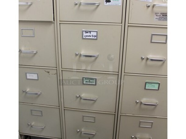 Filing Cabinet and Contents! Lot Includes Various Batteries and Remotes  - Image 1 of 2
