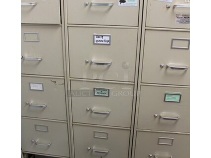 Filing Cabinet and Contents! Lot Includes Various Batteries and Remotes 