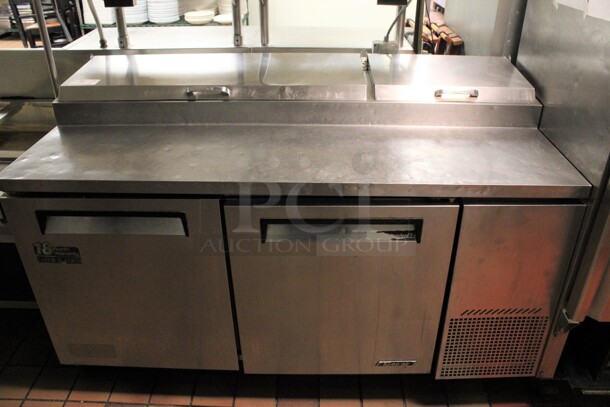 Turbo Air Model TPP-67SD Stainless Steel Commercial Prep Table Bain Marie on Commercial Casters. 115 Volts, 1 Phase. 67x32x44. (kitchen)