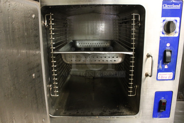 Cleveland SteamCraft Ultra 10 Stainless Steel Commercial Gas Powered 2 Deck Steam Cabinet. 24x38x66. (kitchen) - Image 5 of 7