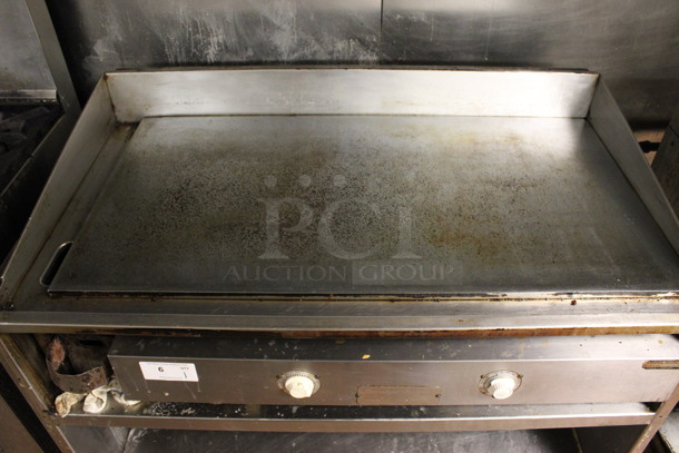 Keating Stainless Steel Commercial Chrome Top Flat Top Griddle on Stainless Steel Equipment Stand. 51x32x41. (kitchen) - Image 6 of 6