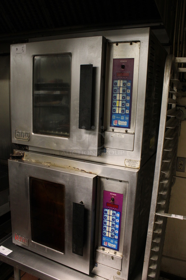 2 Lang Stainless Steel Commercial Electric Powered Half Size Convection Oven w/ View Through Doors and Metal Oven Racks. 30.5x27x50.5. 2 Times Your Bid! (kitchen) - Image 2 of 8
