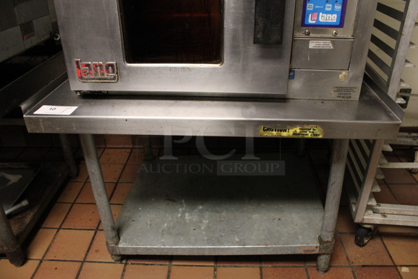 Stainless Steel Commercial Equipment Stand w/ Metal Under Shelf. 36x30x25.5. (kitchen)