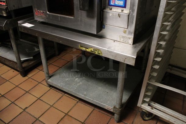 Stainless Steel Commercial Equipment Stand w/ Metal Under Shelf. 36x30x25.5. (kitchen) - Image 2 of 3