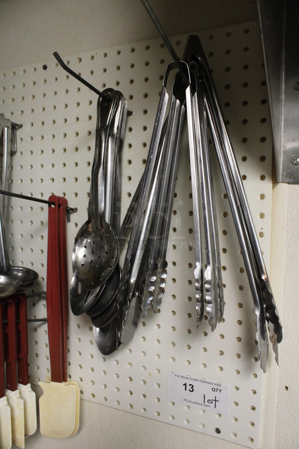 ALL ONE MONEY! Lot of Various Utensils Including Ladles, Tongs and Poly Scrapers! (kitchen) - Image 2 of 4
