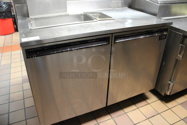 Delfield Model 4048-8 Stainless Steel Commercial 2 Door Undercounter Cooler on Commercial Casters. 115 Volts, 1 Phase. 48x28.5x39.5. (kitchen) - Image 3 of 6