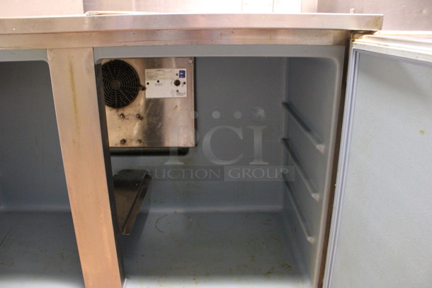 Delfield Model 4048-8 Stainless Steel Commercial 2 Door Undercounter Cooler on Commercial Casters. 115 Volts, 1 Phase. 48x28.5x39.5. (kitchen) - Image 5 of 6