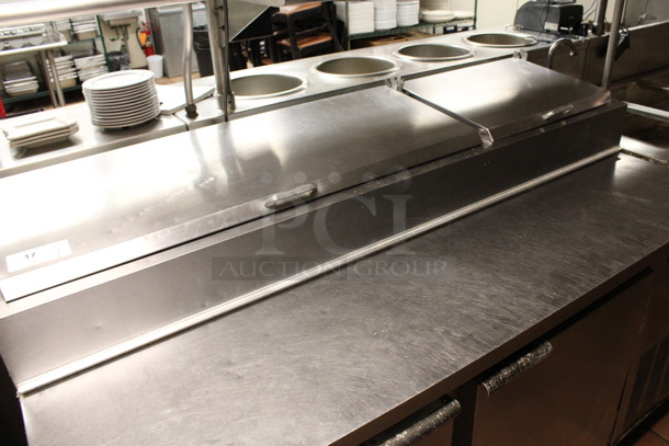 Beverage Air Model DP67 Stainless Steel Commercial Prep Table Bain Marie on Commercial Casters. 115 Volts, 1 Phase. 67x32x44. (kitchen) - Image 3 of 8