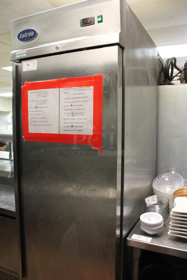 Entree Model CF1 Stainless Steel Commercial Single Door Reach In Freezer w/ Poly Coated Racks on Commercial Casters. 115 Volts, 1 Phase. (kitchen) - Image 2 of 5
