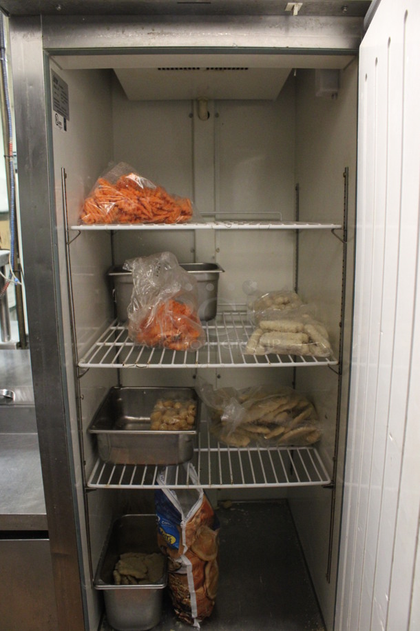 Entree Model CF1 Stainless Steel Commercial Single Door Reach In Freezer w/ Poly Coated Racks on Commercial Casters. 115 Volts, 1 Phase. (kitchen) - Image 4 of 5
