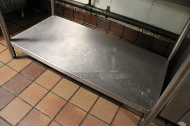 Stainless Steel Commercial Table w/ Under Shelf. Does Not Include Contents. 48x24x36. (kitchen) - Image 3 of 3