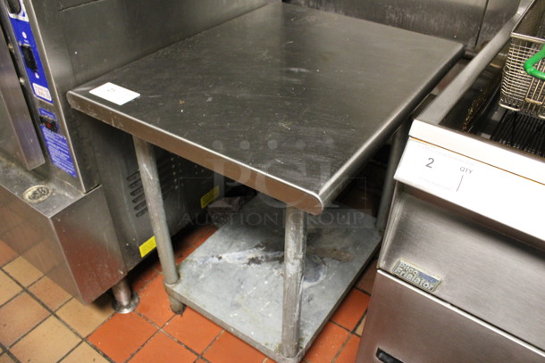 Stainless Steel Commercial Table w/ Metal Under Shelf. 30x24x30. (kitchen) - Image 2 of 3