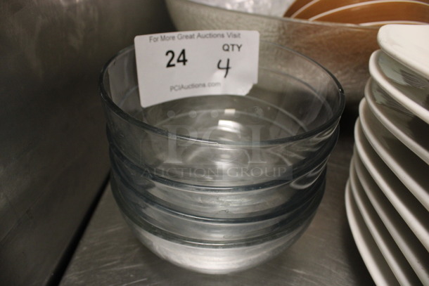4 Glass Bowls. 5.5x5.5x3. 4 Times Your Bid! (kitchen) - Image 1 of 3