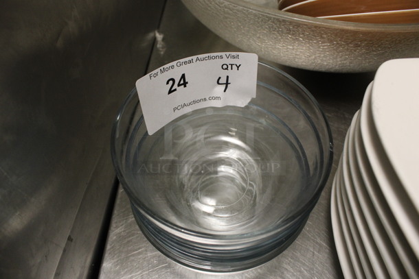 4 Glass Bowls. 5.5x5.5x3. 4 Times Your Bid! (kitchen) - Image 3 of 3