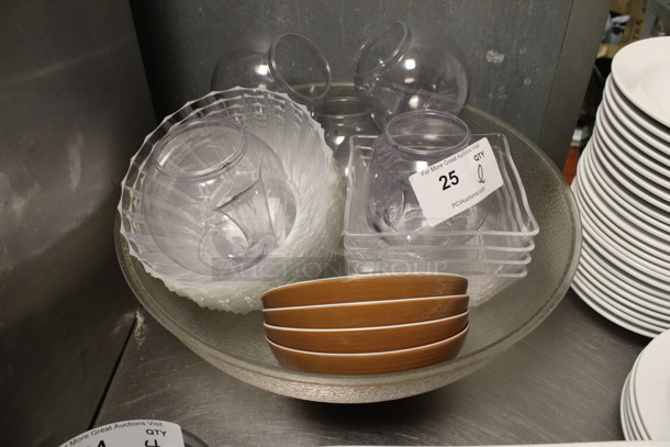 ALL ONE MONEY! Lot of Various Poly Bowls! Includes 19x19x5.5. (kitchen) - Image 1 of 4