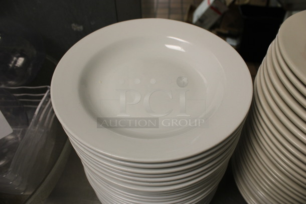 29 White Ceramic Plates. 9x9x1.5. 29 Times Your Bid! (kitchen) - Image 2 of 3
