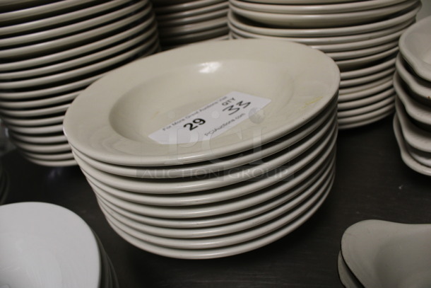 33 White Ceramic Plates. 9x9x1.5. 33 Times Your Bid! (kitchen) - Image 2 of 3