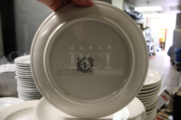25 White Ceramic Plates. 9x9x1. 25 Times Your Bid! (kitchen) - Image 3 of 3