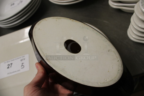 2 White and Black Ceramic Single Serving Casserole Dishes. 10x5x1.5. 2 Times Your Bid! (kitchen) - Image 3 of 3