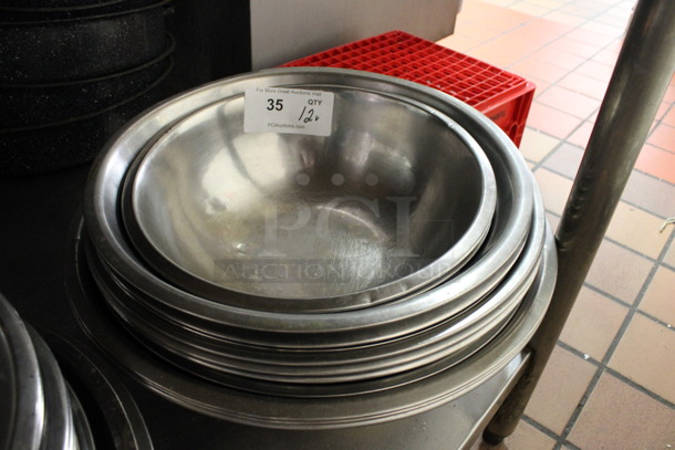 12 Various Metal Bowls. Includes 18x18x5. 12 Times Your Bid! (kitchen) - Image 3 of 3
