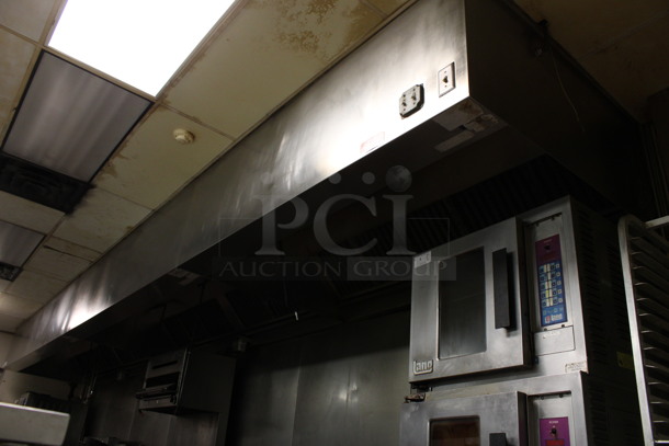 28' Stainless Steel Commercial Grease Hood w/ Filters. 336x54x24. Sections: 12', 9' and 7'. BUYER MUST REMOVE. (kitchen) - Image 4 of 12