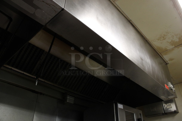 28' Stainless Steel Commercial Grease Hood w/ Filters. 336x54x24. Sections: 12', 9' and 7'. BUYER MUST REMOVE. (kitchen) - Image 6 of 12