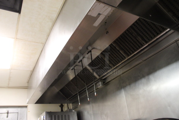 28' Stainless Steel Commercial Grease Hood w/ Filters. 336x54x24. Sections: 12', 9' and 7'. BUYER MUST REMOVE. (kitchen) - Image 8 of 12