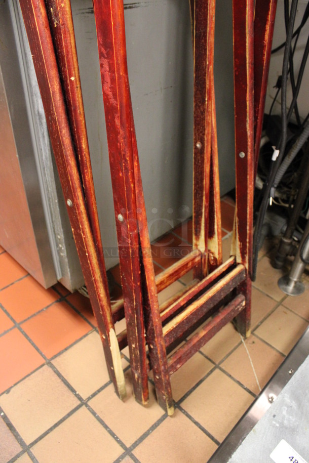 2 Wooden Serving Tray Stands. 18x18x38. 2 Times Your Bid! (kitchen) - Image 3 of 3
