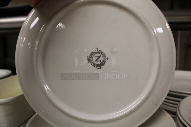 24 White Ceramic Plates. 9.5x9.5x1. 24 Times Your Bid! (kitchen) - Image 3 of 3