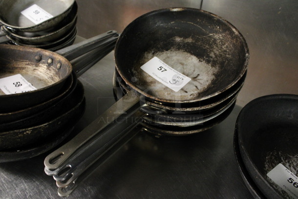 5 Metal Skillets. 18x10.5x2.5. 5 Times Your Bid! (kitchen)