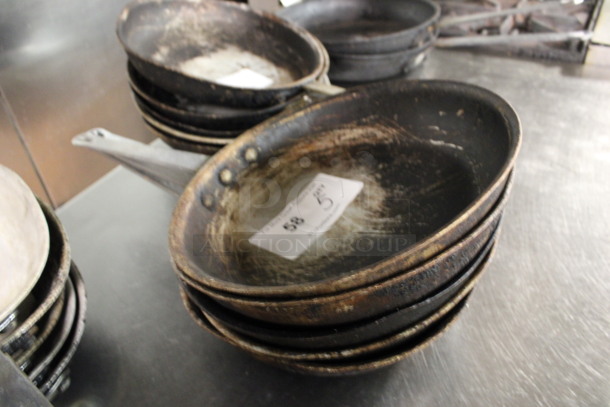 5 Metal Skillets. 18x10.5x2.5. 5 Times Your Bid! (kitchen)