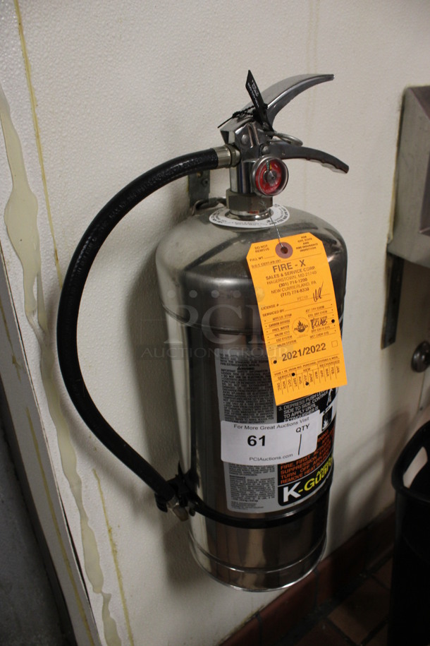 K Guard Wet Chemical Fire Extinguisher. BUYER MUST REMOVE. 7x8x22. (kitchen) - Image 2 of 4