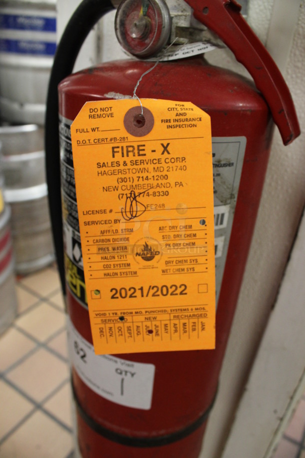 Ansul Sentry Wet Chemical Fire Extinguisher. BUYER MUST REMOVE. 6x7x20. (kitchen) - Image 5 of 5