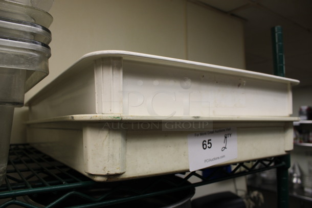 2 White Poly Dough Bins. 18x26x3. 2 Times Your Bid! (kitchen) - Image 2 of 3