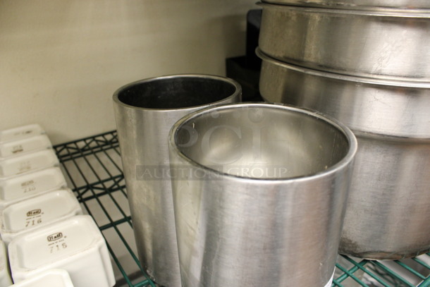 2 Metal Cylindrical Bins. 5x5x7.5. 2 Times Your Bid! (kitchen) - Image 3 of 3