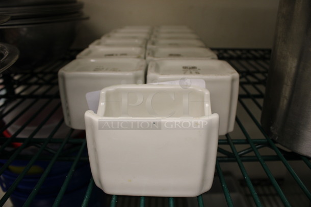 13 White Ceramic Sugar Caddies. 3.5x2.5x2.5. 13 Times Your Bid! (kitchen) - Image 1 of 2