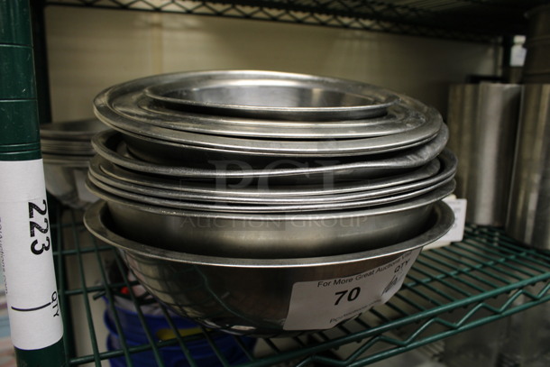 12 Various Metal Bowls. Includes 11.5x11.5x4. 12 Times Your Bid! (kitchen) - Image 2 of 3
