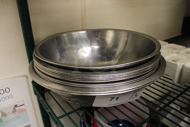 12 Various Metal Bowls. Includes 13x13x4. 12 Times Your Bid! (kitchen) - Image 1 of 3
