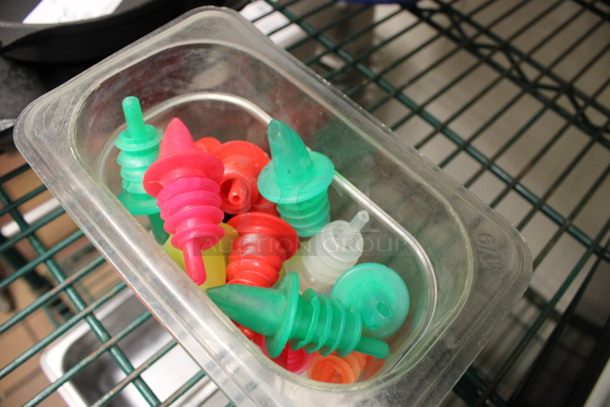 ALL ONE MONEY! Lot of Pourer Tops in Clear 1/9 Size Drop In Bin1 (kitchen) - Image 3 of 4