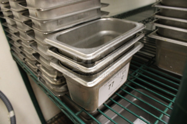 12 Stainless Steel 1/9 Size Drop In Bins. 1/9x4. 12 Times Your Bid! (kitchen) - Image 3 of 3