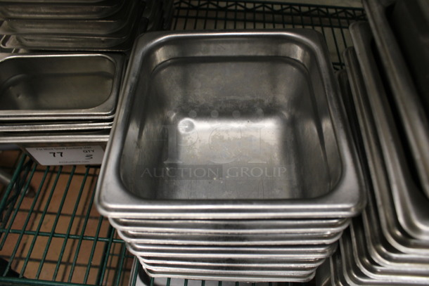 7 Stainless Steel 1/6 Size Drop In Bins. 1/6x4. 7 Times Your Bid! (kitchen) - Image 3 of 3