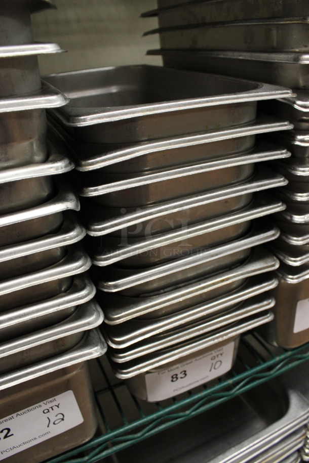10 Stainless Steel 1/3 Size Drop In Bins. 1/3x4. 10 Times Your Bid! (kitchen) - Image 3 of 3