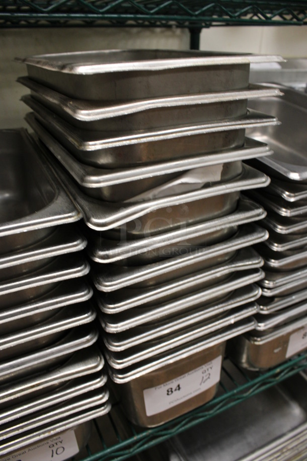 12 Stainless Steel 1/3 Size Drop In Bins. 1/3x6. 12 Times Your Bid! (kitchen) - Image 3 of 4