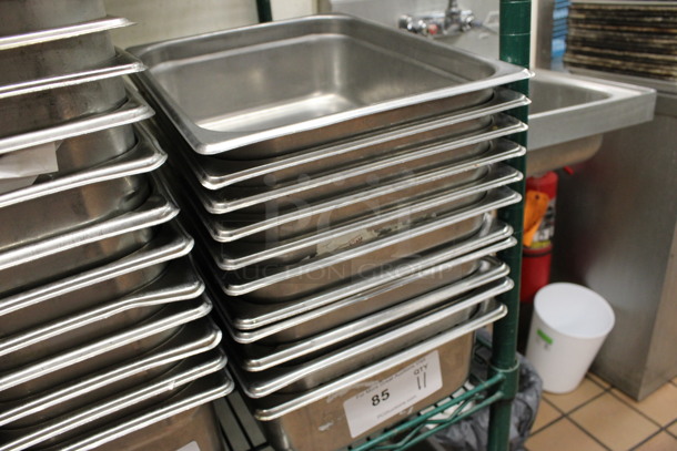 11 Stainless Steel 1/2 Size Drop In Bins. 1/2x4. 11 Times Your Bid! (kitchen) - Image 3 of 3